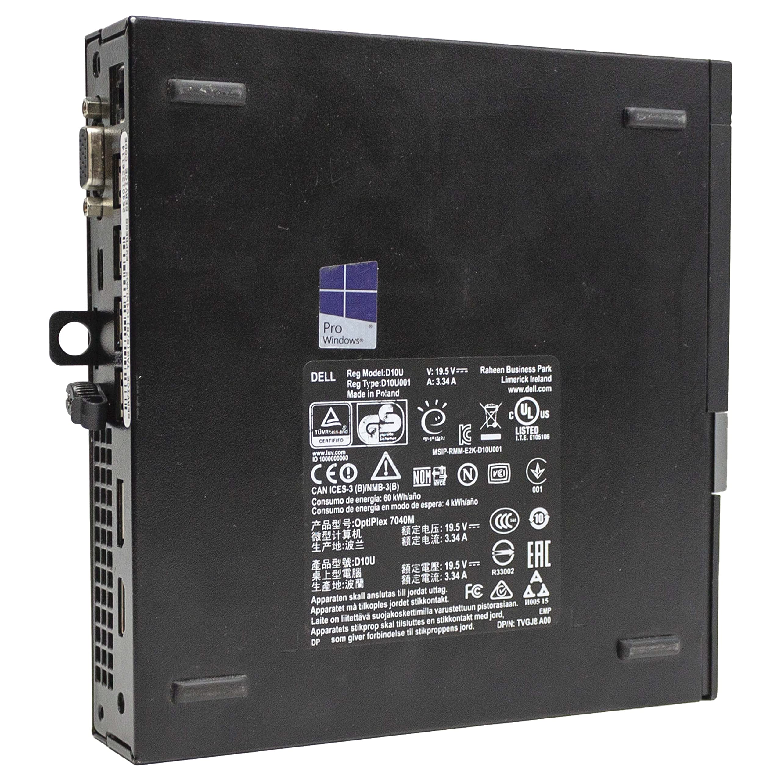 Mini PC DELL Optiplex 7040 Micro Tiny i5 3.10GHz DDR4 SSD NVME M.2